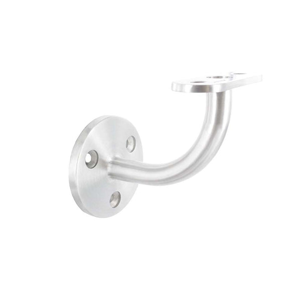 Handlaufhalter zur Wandbefestigung mit verschweißter Ronde 60 x 5mm, für Vierkantrohr