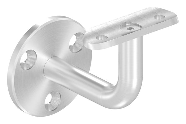 Handlaufhalter zur Wandbefestigung mit verschraubter Ronde 60 x 5mm, für Rohr ø 42,4mm