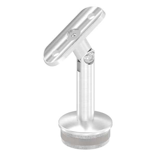 Handlaufstütze flexibel, verschraubt, zur Montage eines ø 42,4mm Handlauf auf einen ø 42,4mm Pfosten, zum Einschlagen