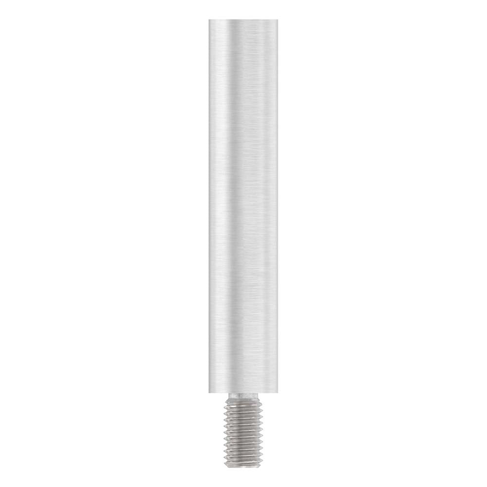 ø 14mm Stift, mit M8 x 15mm Außengewinde unten und M6 x 15mm Innengewinde oben, Länge 75mm, in V4A