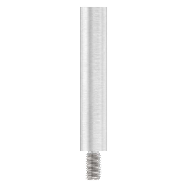ø 14mm Stift, mit M8 x 15mm Außengewinde unten und M6 x 15mm Innengewinde oben, Länge 75mm, in V4A