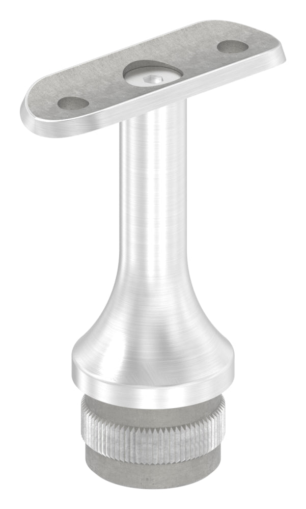 Handlaufstütze zum Einschlagen für ø 33,7 x 2,0mm Pfosten, mit Halteplatte für Handlauf ø 42,4mm