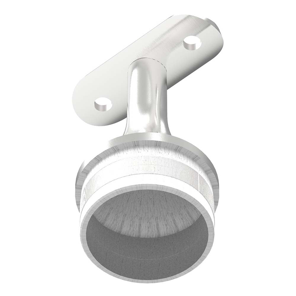 Handlaufstütze zum Einschlagen für ø 48,3 x 2,0mm Pfosten, mit Halteplatte für Handlauf ø 42,4mm