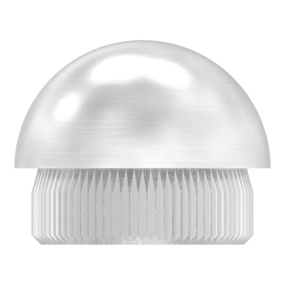 Endkappe halbrund, massiv, für Rohr ø 26,9 x 2,0mm, zum Einschlagen