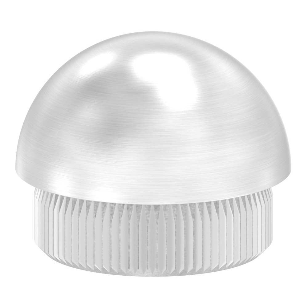 Endkappe halbrund, massiv, für Rohr ø 26,9 x 2,0mm, zum Einschlagen