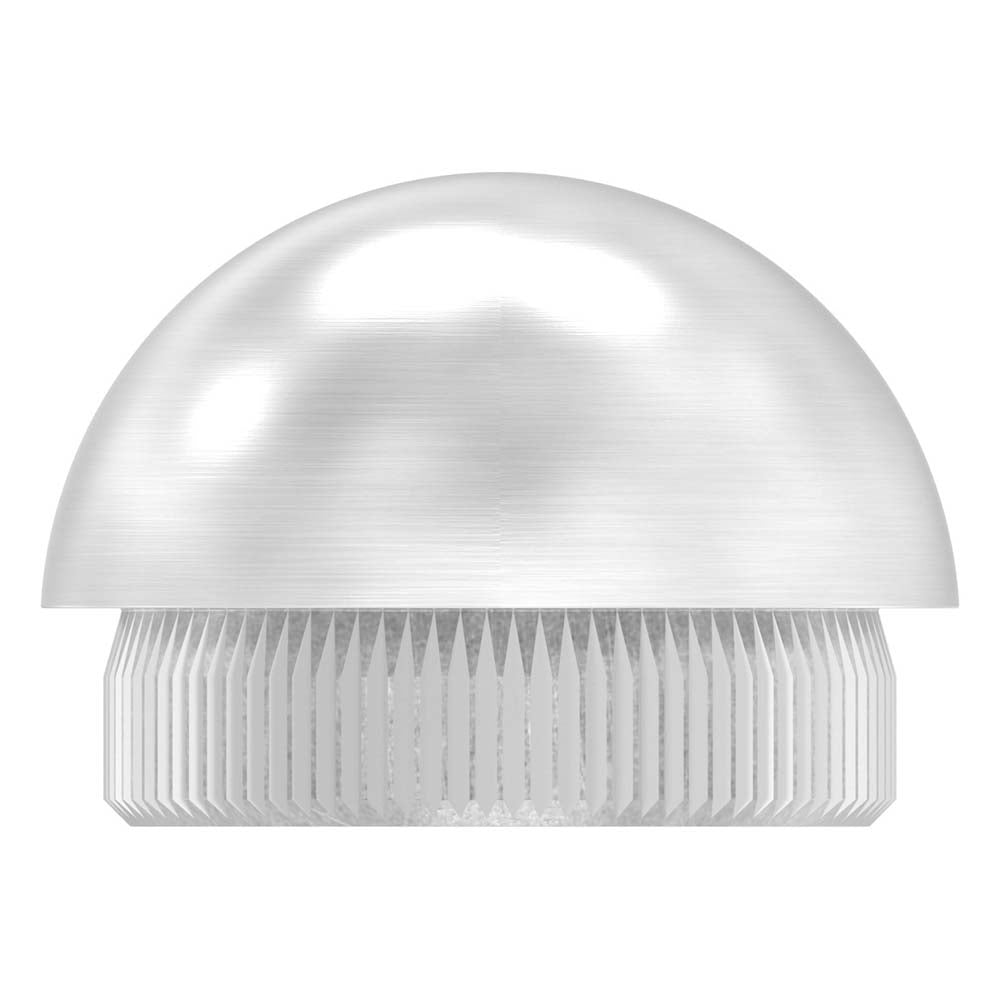 Endkappe halbrund, massiv, für Rohr ø 33,7 x 2,6mm, zum Einschlagen