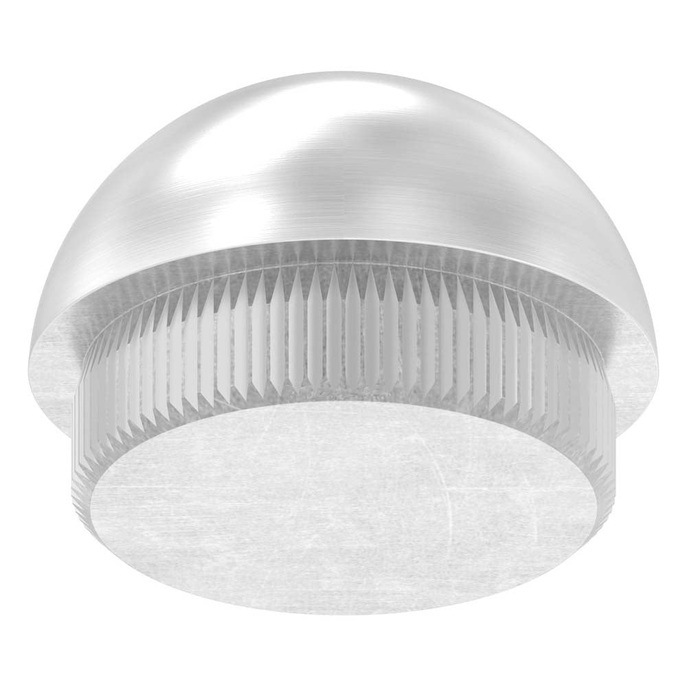 Endkappe halbrund, massiv, für Rohr ø 33,7 x 2,6mm, zum Einschlagen