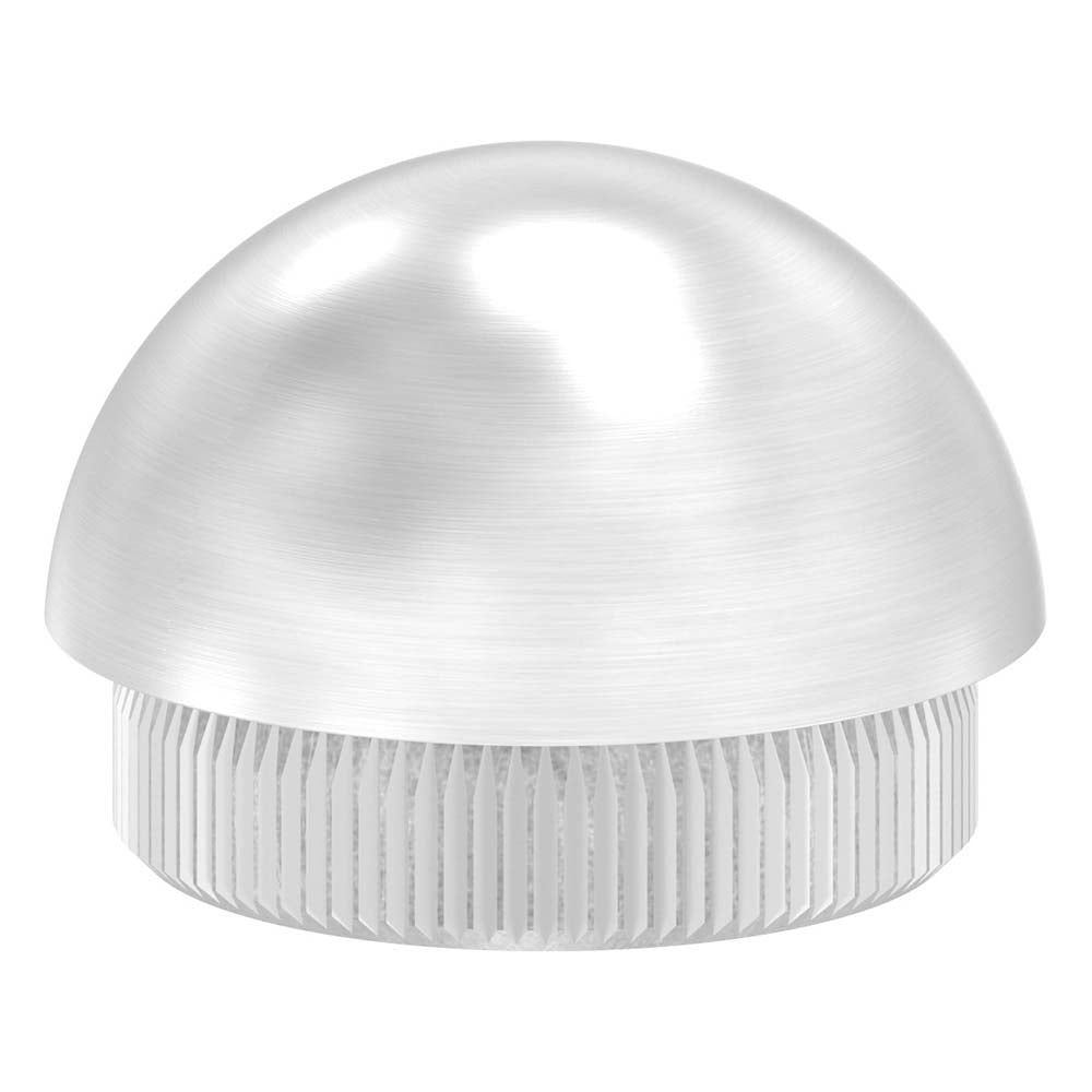 Endkappe halbrund, massiv, für Rohr ø 33,7 x 2,6mm, zum Einschlagen