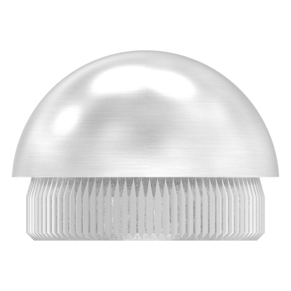 Endkappe halbrund, massiv, für Rohr ø 33,7 x 2,0mm, zum Einschlagen