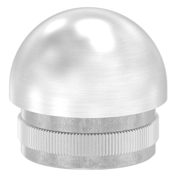 Endkappe halbrund, hohl, für Rohr ø 33,7 x 2,0mm, zum Einschlagen