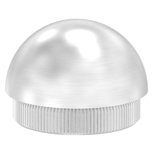 Endkappe halbrund, massiv, für Rohr ø 42,4 x 2,5mm, zum Einschlagen