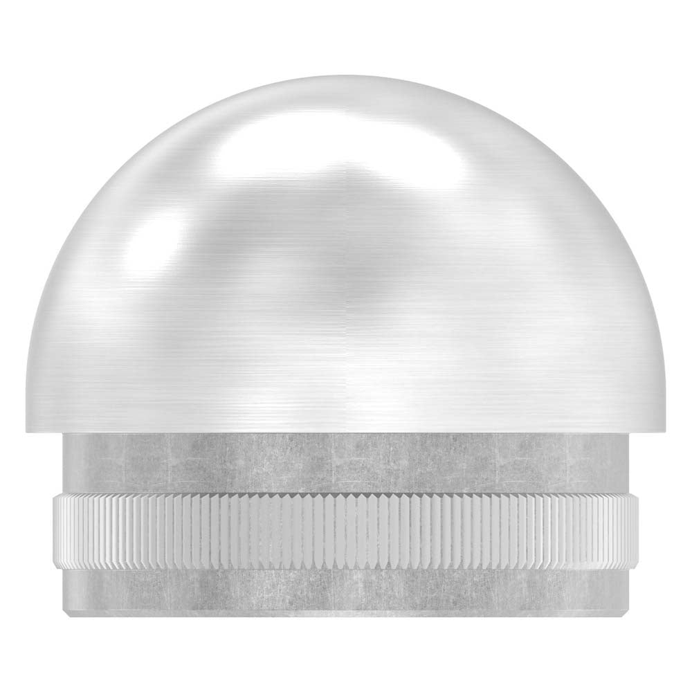 Endkappe halbrund, hohl, für Rohr ø 42,4 x 2,0mm, zum Einschlagen