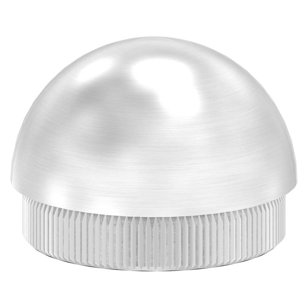 Endkappe halbrund, massiv, für Rohr ø 42,4 x 2,0mm, zum Einschlagen