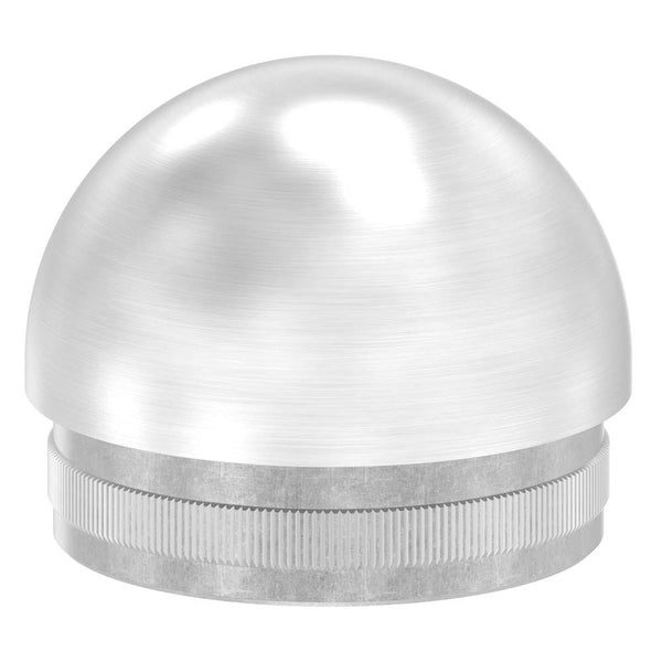 Endkappe halbrund, hohl, für Rohr ø 48,3 x 2,0mm, zum Einschlagen