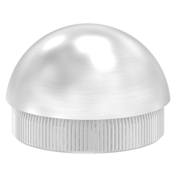 Endkappe halbrund, massiv, für Rohr ø 48,3 x 2,0mm, zum Einschlagen
