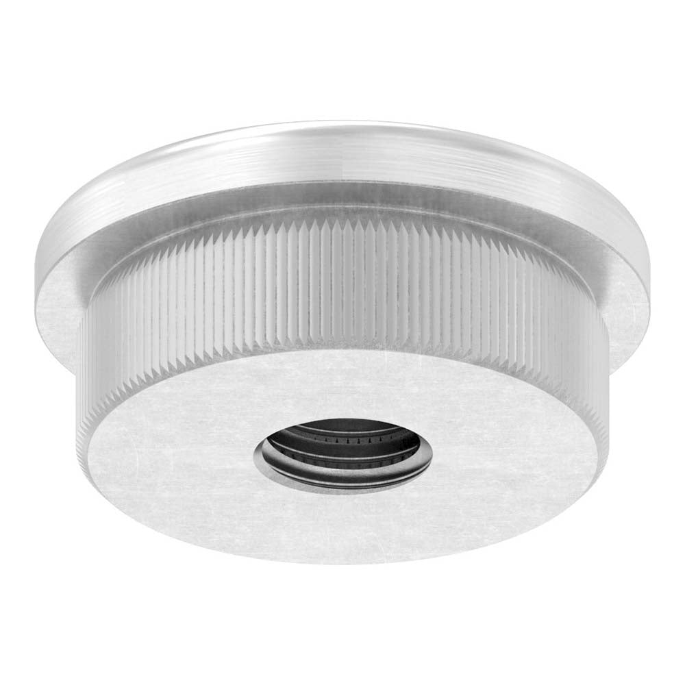 Endkappe leicht gewölbt mit M8 Innengewinde, massiv, für Rohr ø 26,9 x 2,0mm, zum Einschlagen