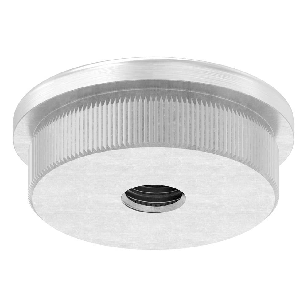 Endkappe leicht gewölbt mit M8 Innengewinde, massiv, für Rohr ø 33,7 x 2,0mm, zum Einschlagen
