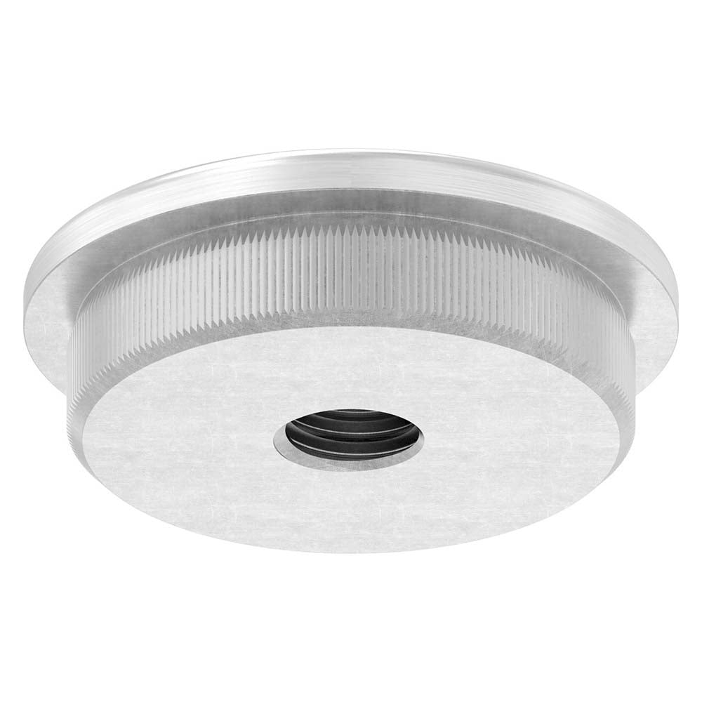 Endkappe leicht gewölbt mit M10 Innengewinde, massiv, für Rohr ø 42,4 x 3,0mm, zum Einschlagen