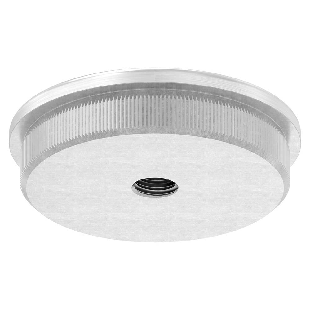 Endkappe leicht gewölbt mit M8 Innengewinde, massiv, für Rohr ø 48,3 x 2,0mm, zum Einschlagen