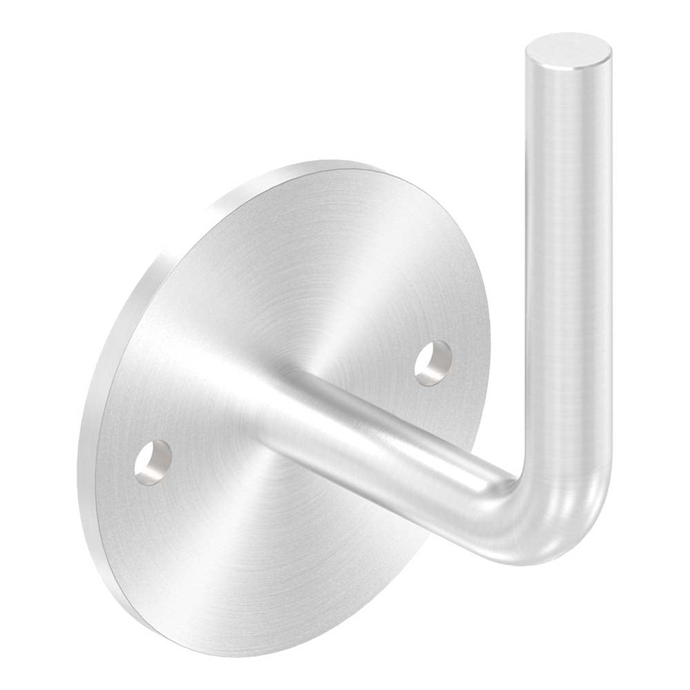Handlaufhalter zur Wandbefestigung mit verschraubter Ronde 70 x 4mm, Wandabstand 62mm, zum Anschweißen