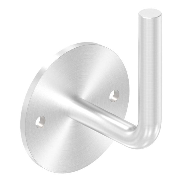 Handlaufhalter zur Wandbefestigung mit verschraubter Ronde 70 x 4mm, Wandabstand 62mm, zum Anschweißen