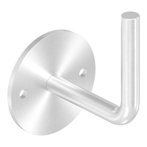 Handlaufhalter zur Wandbefestigung mit verschraubter Ronde 70 x 4mm, zum Anschweißen