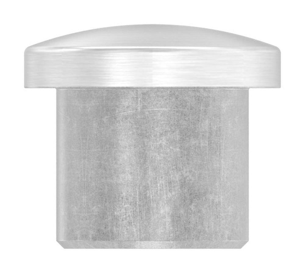 Endkappe leicht gewölbt, massiv, für Rohr ø 16,0 x 2,0mm, zum Einkleben
