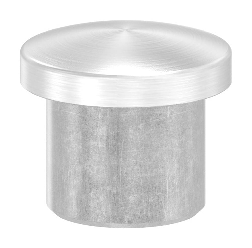 Endkappe leicht gewölbt, massiv, für Rohr ø 16,0 x 2,0mm, zum Einkleben