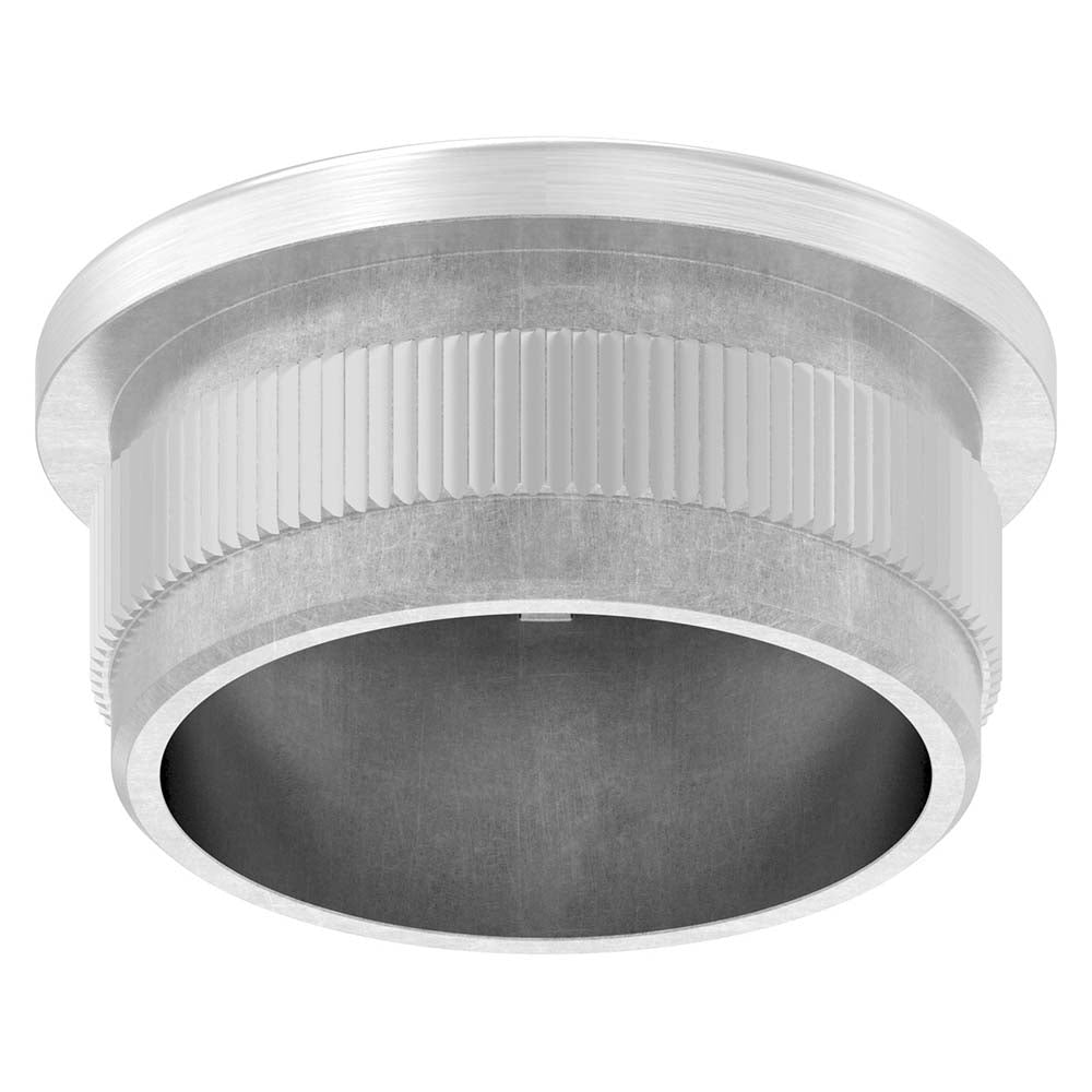V4A Endkappe leicht gewölbt, hohl, für Rohr ø 33,7 x 2,0mm, zum Einschlagen