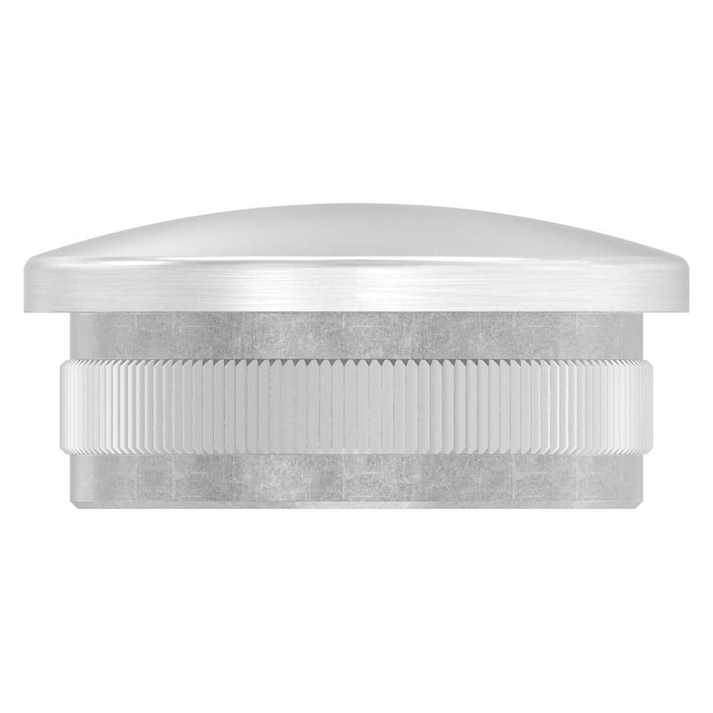 Endkappe leicht gewölbt, hohl, für Rohr ø 42,4 x 2,5mm, zum Einschlagen