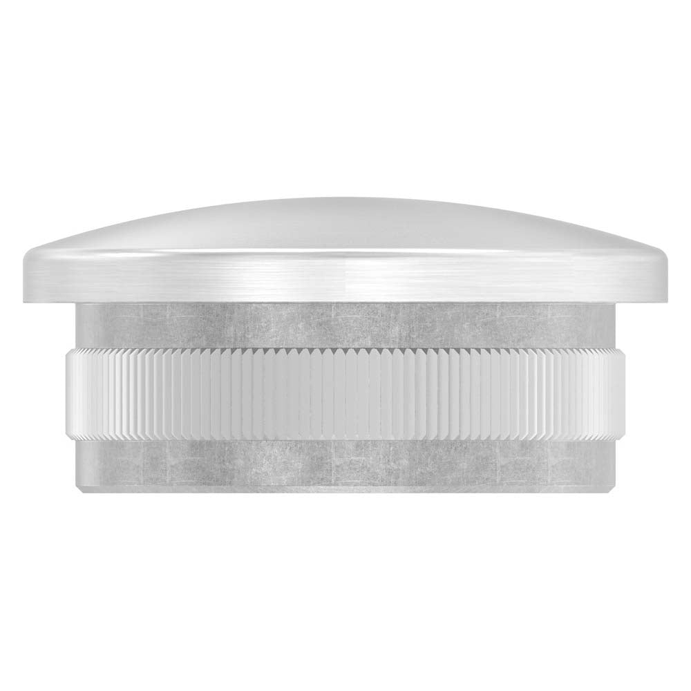 Endkappe leicht gewölbt, hohl, für Rohr ø 42,4 x 3,0mm, zum Einschlagen