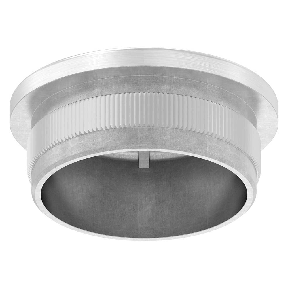 Endkappe leicht gewölbt, hohl, für Rohr ø 42,4 x 3,0mm, zum Einschlagen