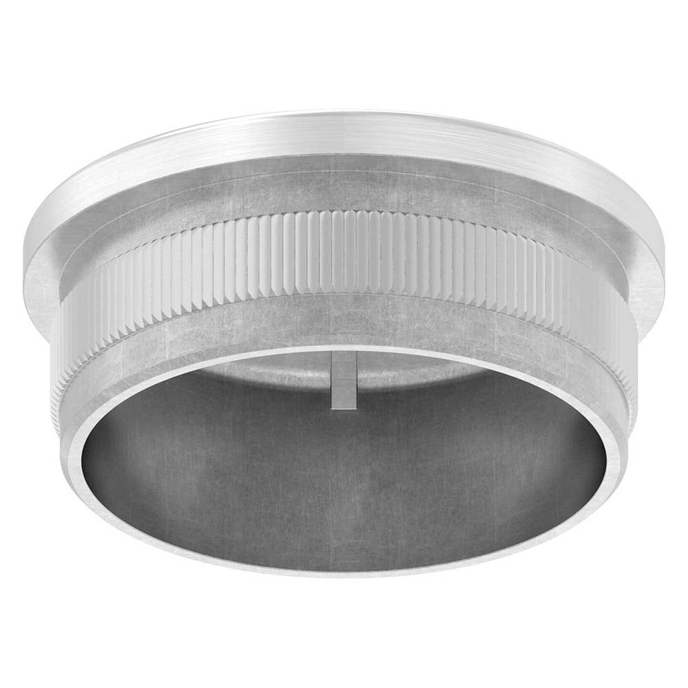 V4A Endkappe leicht gewölbt, hohl, für Rohr ø 42,4 x 2,0mm, zum Einschlagen