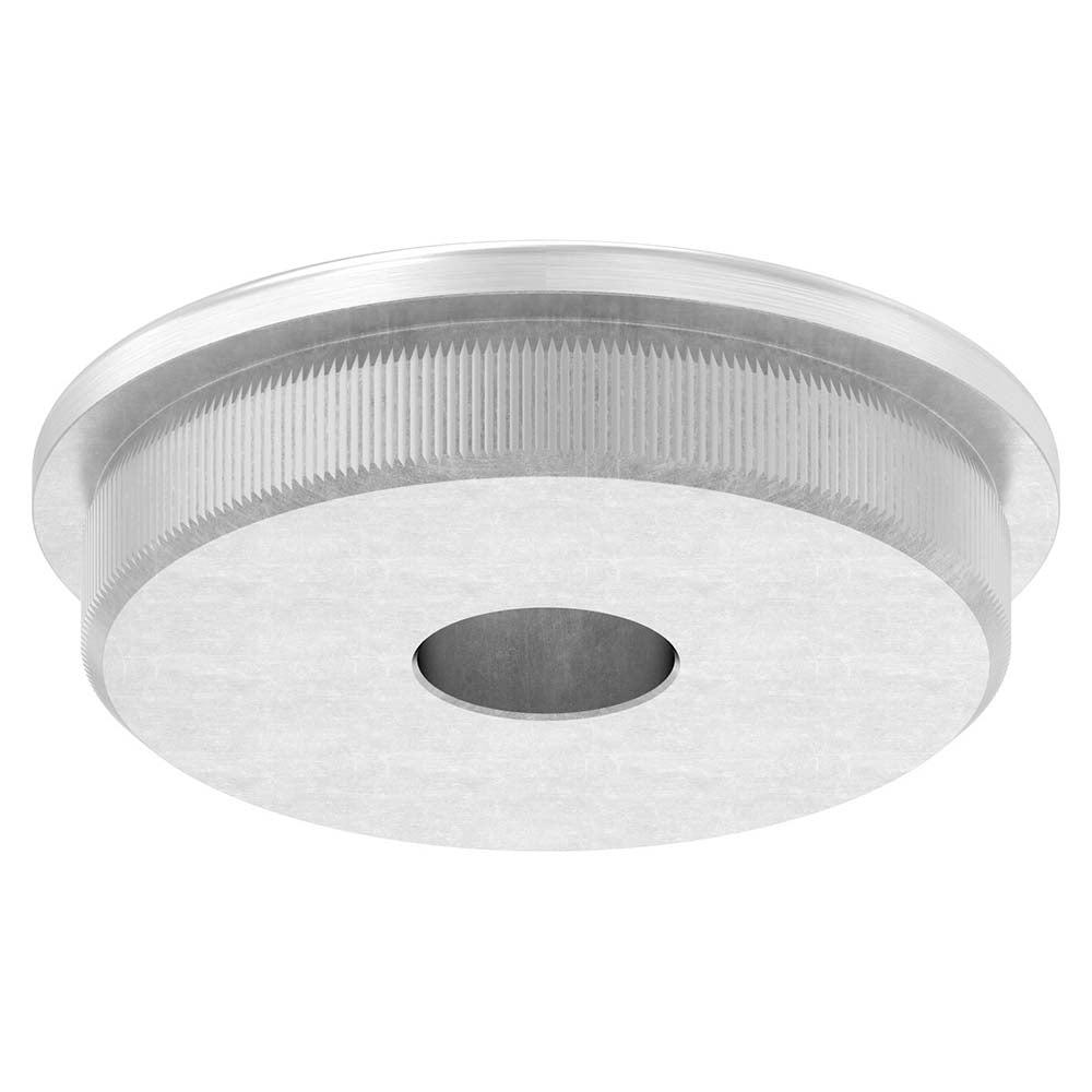Endkappe leicht gewölbt mit ø 12,1mm Bohrung, massiv, für Rohr ø 48,3 x 2,6mm, zum Einschlagen