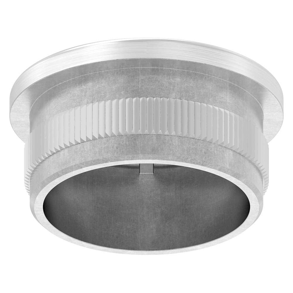 V4A Endkappe flach, hohl, für Rohr ø 33,7 x 2,0mm, zum Einschlagen