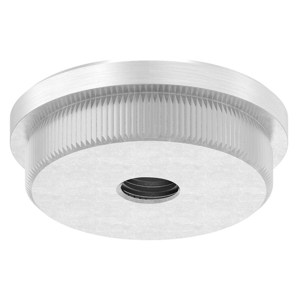 Endkappe flach mit M10 Innengewinde, massiv, für Rohr ø 42,4 x 2,5mm, zum Einschlagen