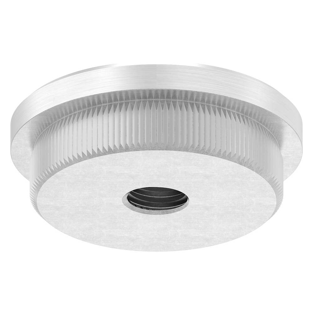 Endkappe flach mit M10 Innengewinde, massiv, für Rohr ø 42,4 x 3,0mm, zum Einschlagen