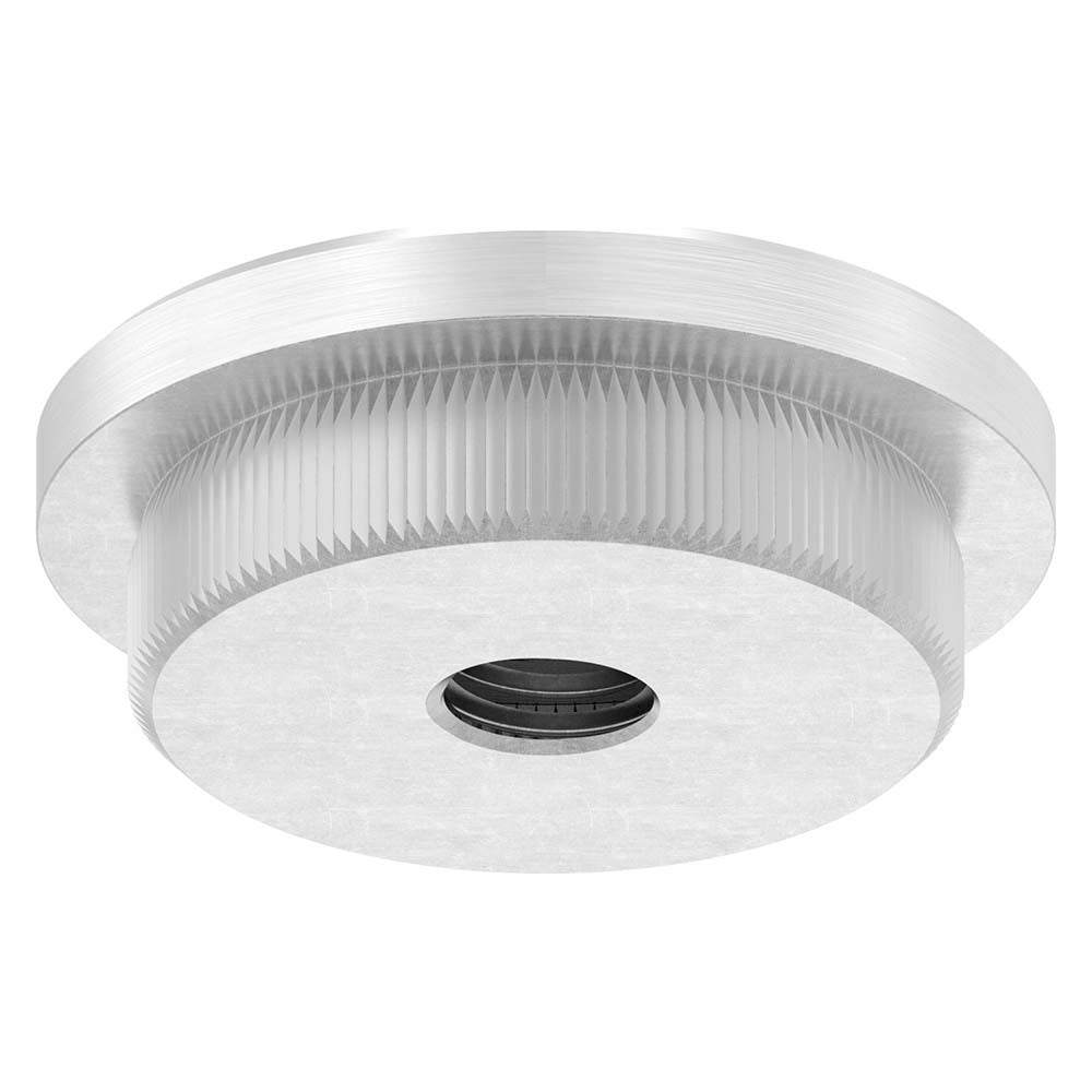 Endkappe flach mit M10 Innengewinde, massiv, für Rohr ø 42,4 x 4,0mm, zum Einschlagen