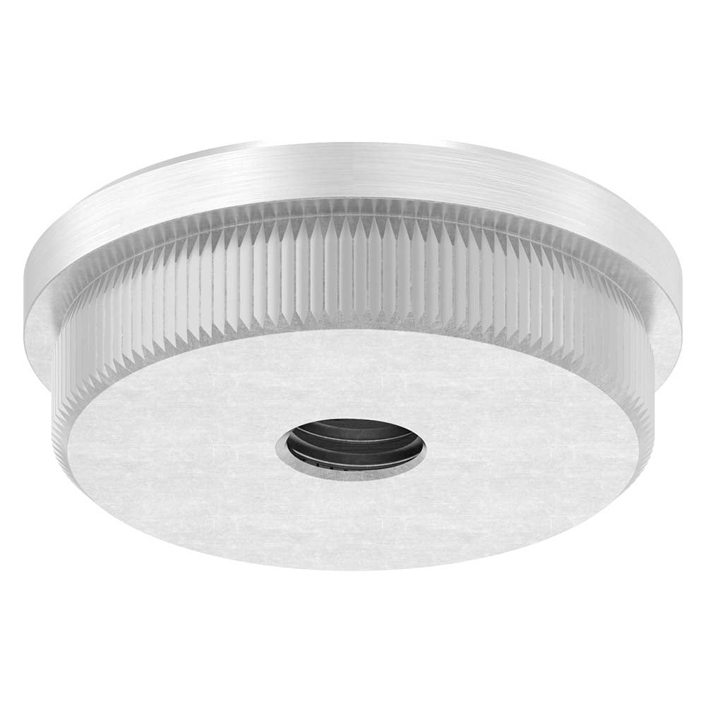 Endkappe flach mit M10 Innengewinde, massiv, für Rohr ø 42,4 x 2,0mm, zum Einschlagen