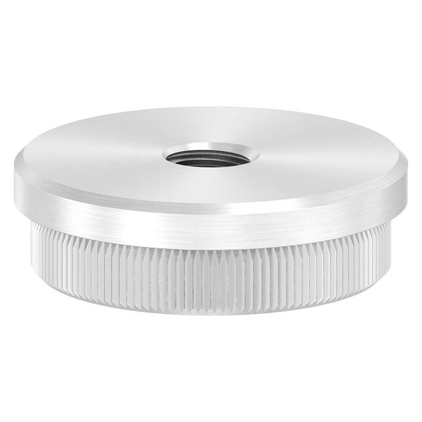 Endkappe flach mit M10 Innengewinde, massiv, für Rohr ø 42,4 x 2,0mm, zum Einschlagen