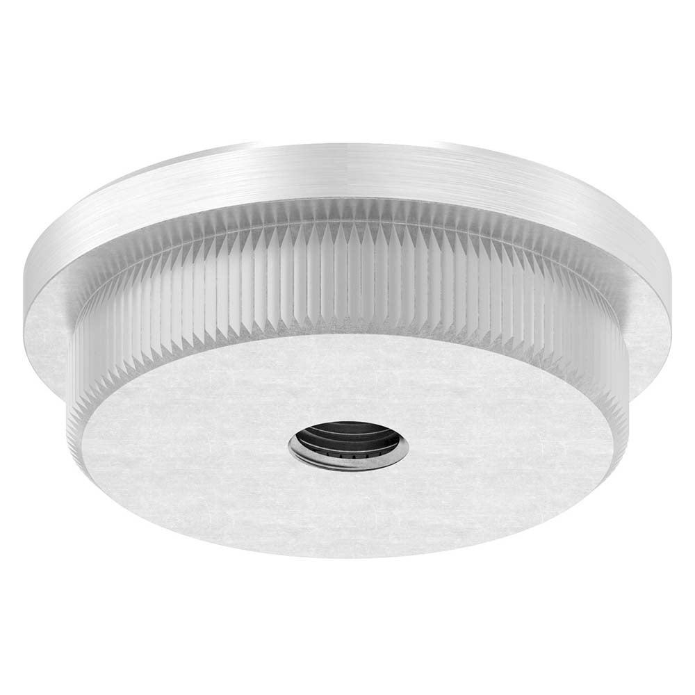 Endkappe flach mit M8 Innengewinde, massiv, für Rohr ø 42,4 x 3,0mm, zum Einschlagen