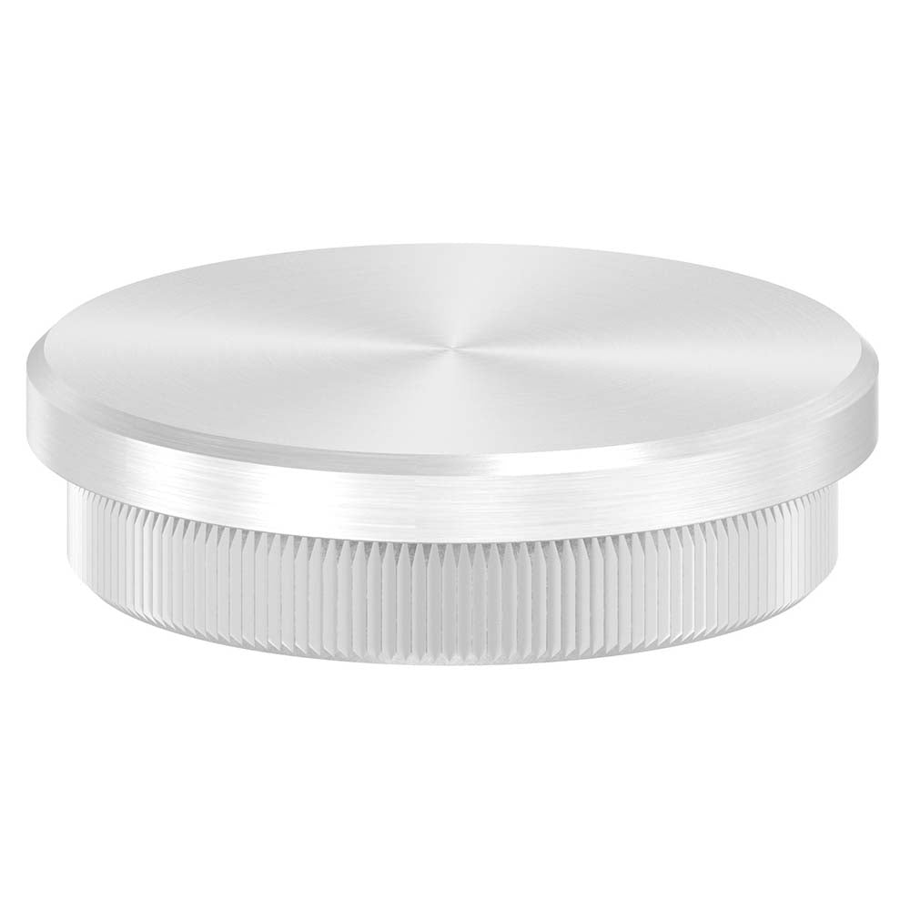 Endkappe flach, massiv, für Rohr ø 48,3 x 2,5mm, zum Einschlagen