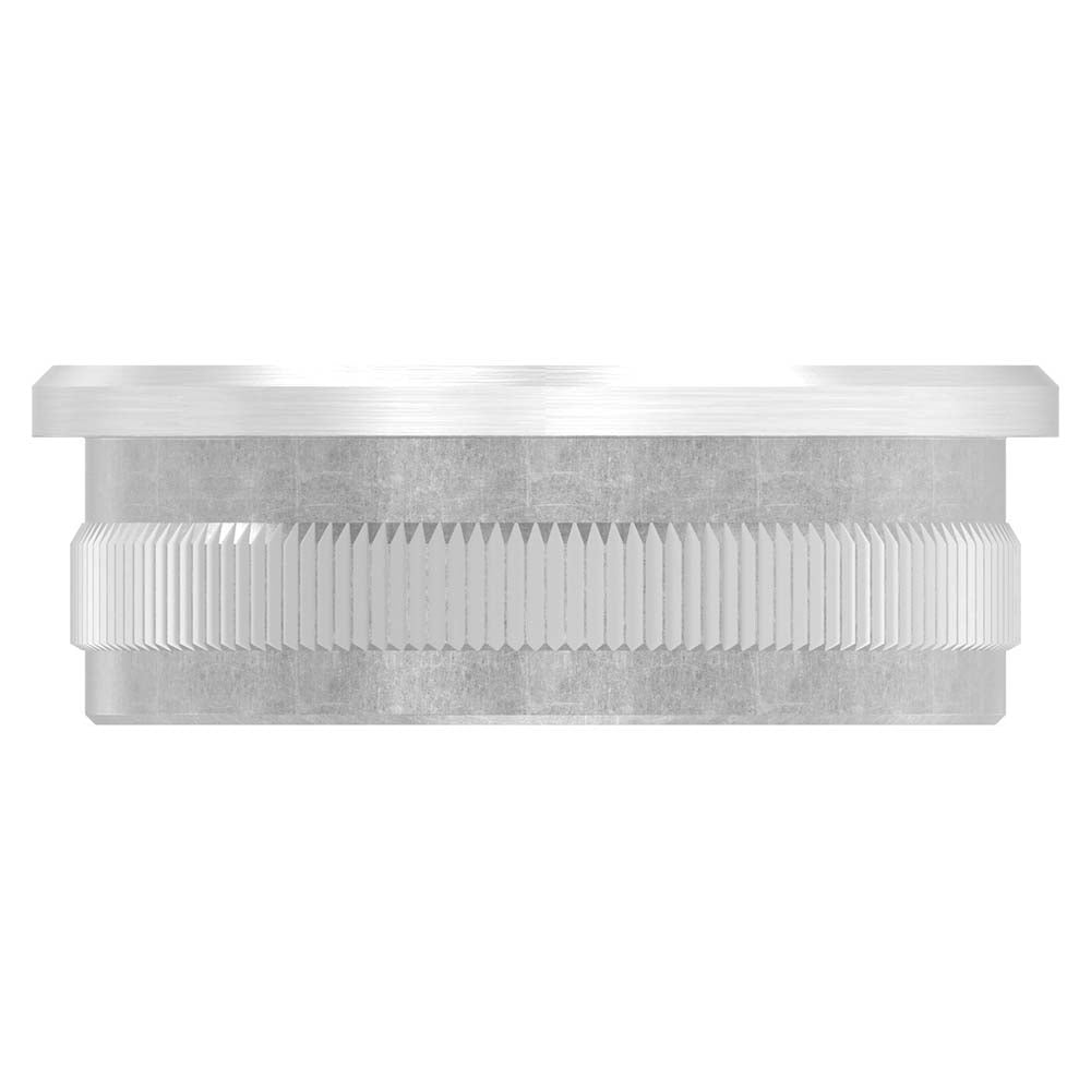 Endkappe flach, hohl, für Rohr ø 48,3 x 2,0mm, zum Einschlagen