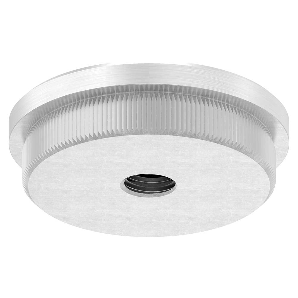 Endkappe flach mit M10 Innengewinde, massiv, für Rohr ø 48,3 x 2,6mm, zum Einschlagen