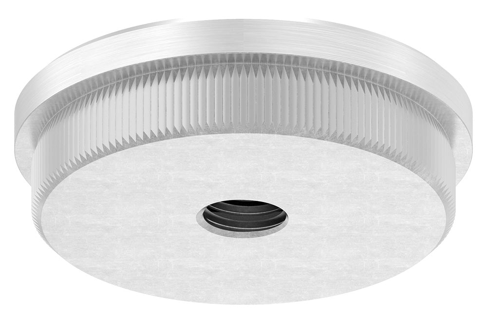 Endkappe flach mit M10 Innengewinde, massiv, für Rohr ø 48,3 x 2,0mm, zum Einschlagen