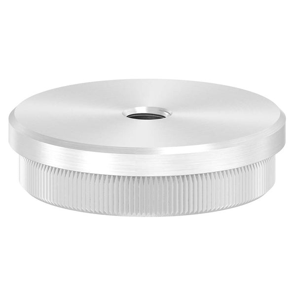 Endkappe flach mit M8 Innengewinde, massiv, für Rohr ø 48,3 x 2,0mm, zum Einschlagen