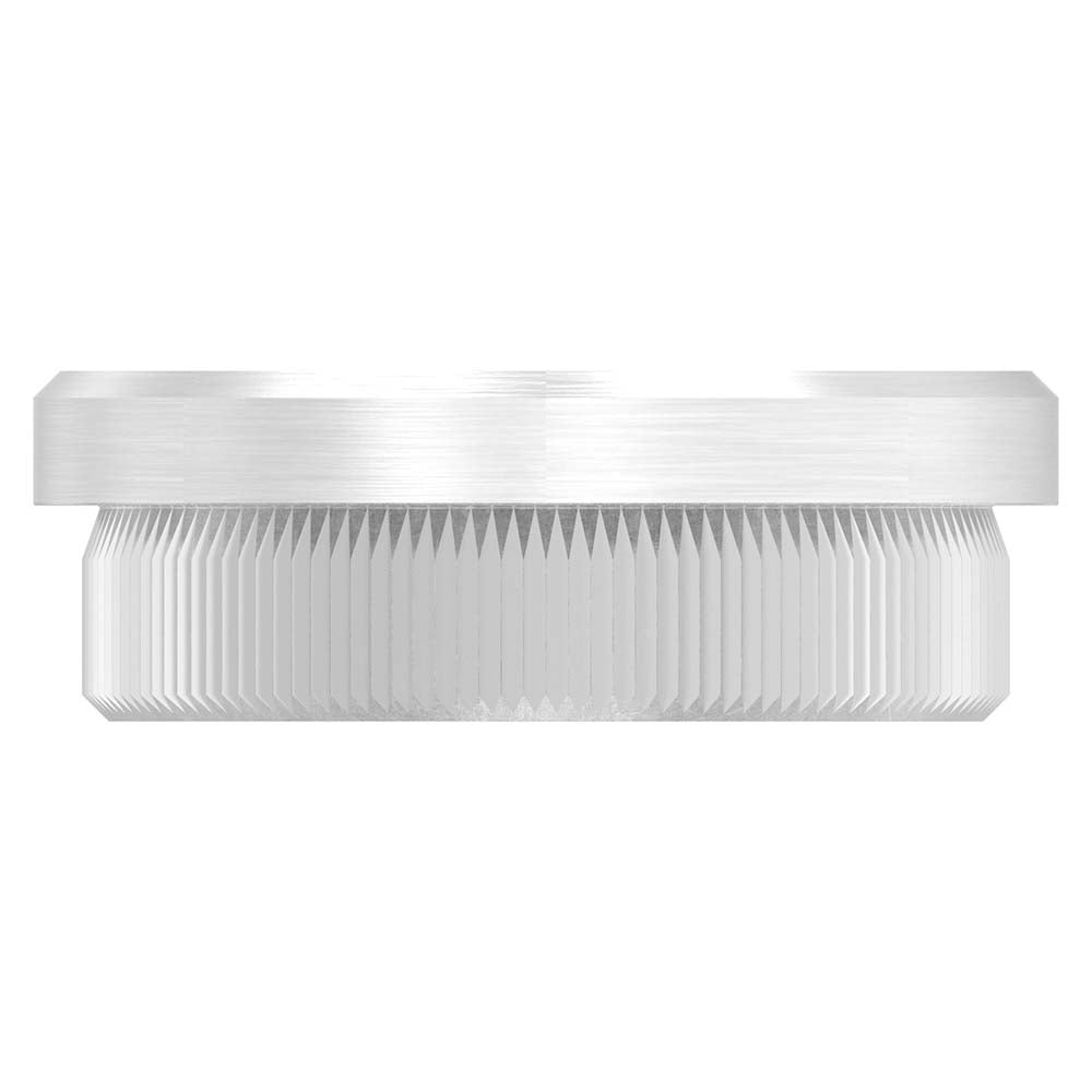 Endkappe flach, massiv, für Rohr ø 38,0 x 2,0mm, zum Einschlagen
