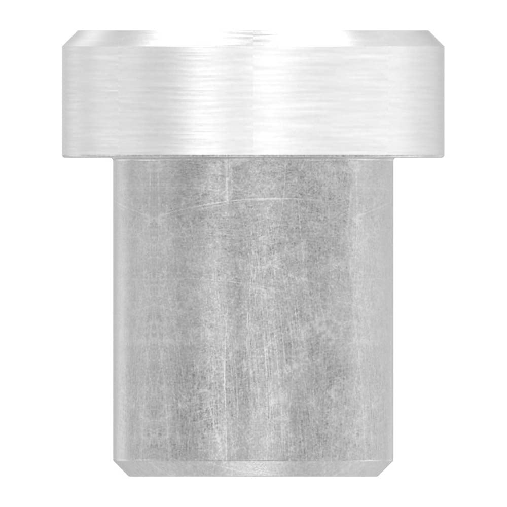 Endkappe flach, massiv, für Rohr ø 12,0 x 1,5mm, zum Einkleben