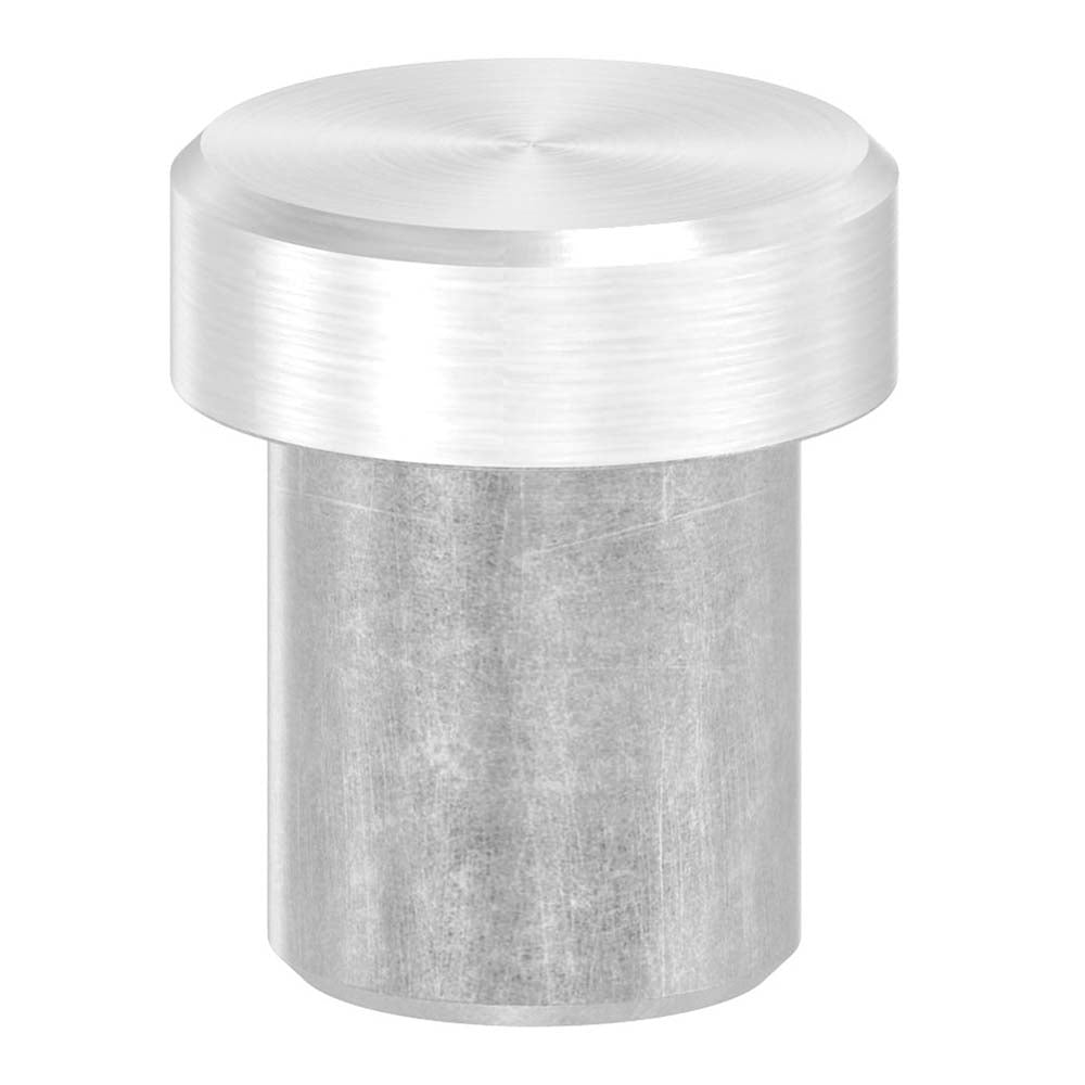 Endkappe flach, massiv, für Rohr ø 12,0 x 1,5mm, zum Einkleben