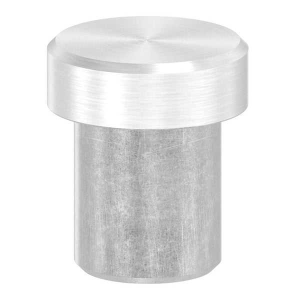 Endkappe flach, massiv, für Rohr ø 12,0 x 1,5mm, zum Einkleben